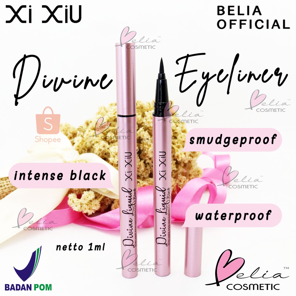 Jual Belia Xi Xiu Divine Liquid Eyeliner Pen Waterproof Xixiu Eyeliner Black Bpom Shopee 