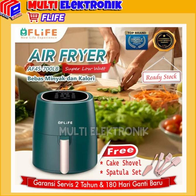 Jual Digital Air Fryer Super Low Watt Flife Af45-700Lb Kapasitas 4.5 ...