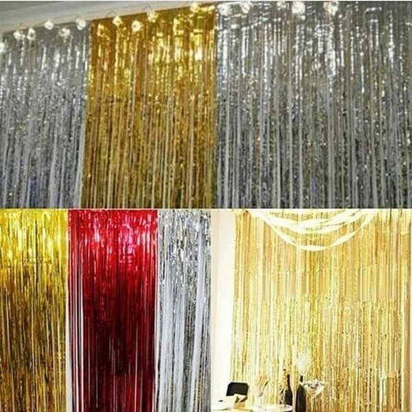 Jual TIRAI RUMBAI BACKDROP 1M X 2M DEKORASI ULANGTAHUN | Shopee Indonesia