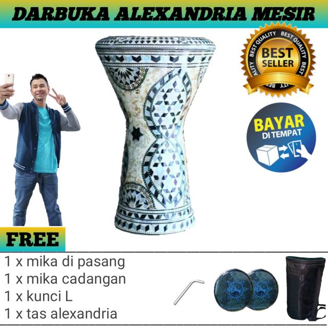 Jual DARBUKA ALEXANDRIA MESIR kualitas (BAYAR COD) Shopee Indonesia