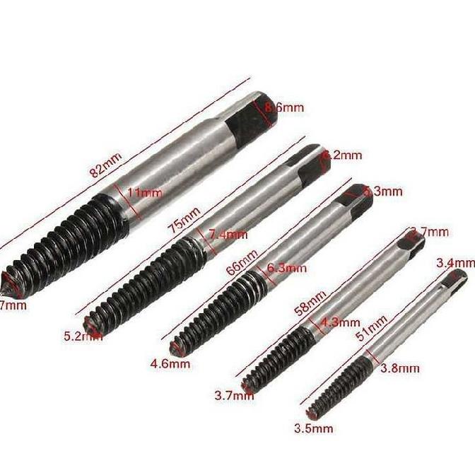 Jual Bolt Extractor Alat Buka Baut Dol Rusak Screw Extractor