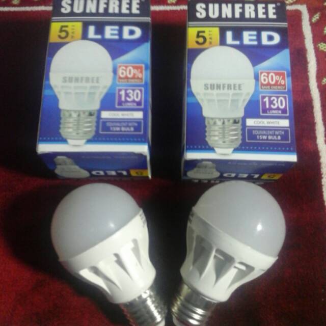 Jual lampu LED bohlam LED 5 watt | Shopee Indonesia