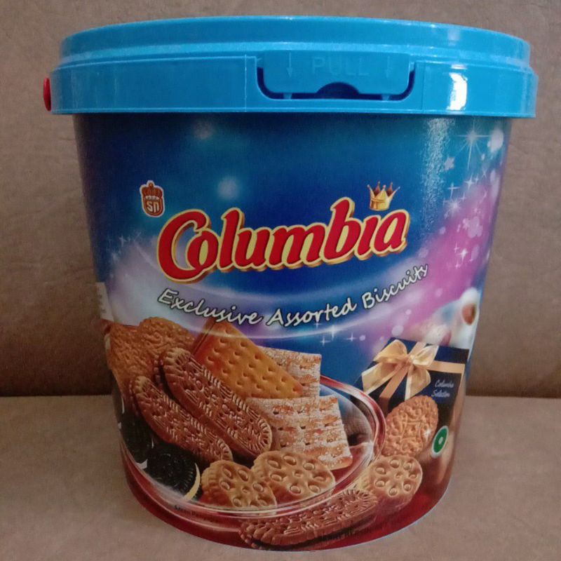 Jual Columbia ember 400g / Columbia biskuit ember / kalengan columbia ...