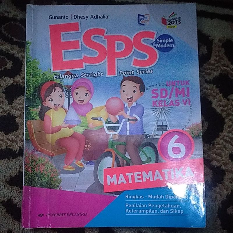 Jual Buku Esps Matematika kelas 6 (second) | Shopee Indonesia