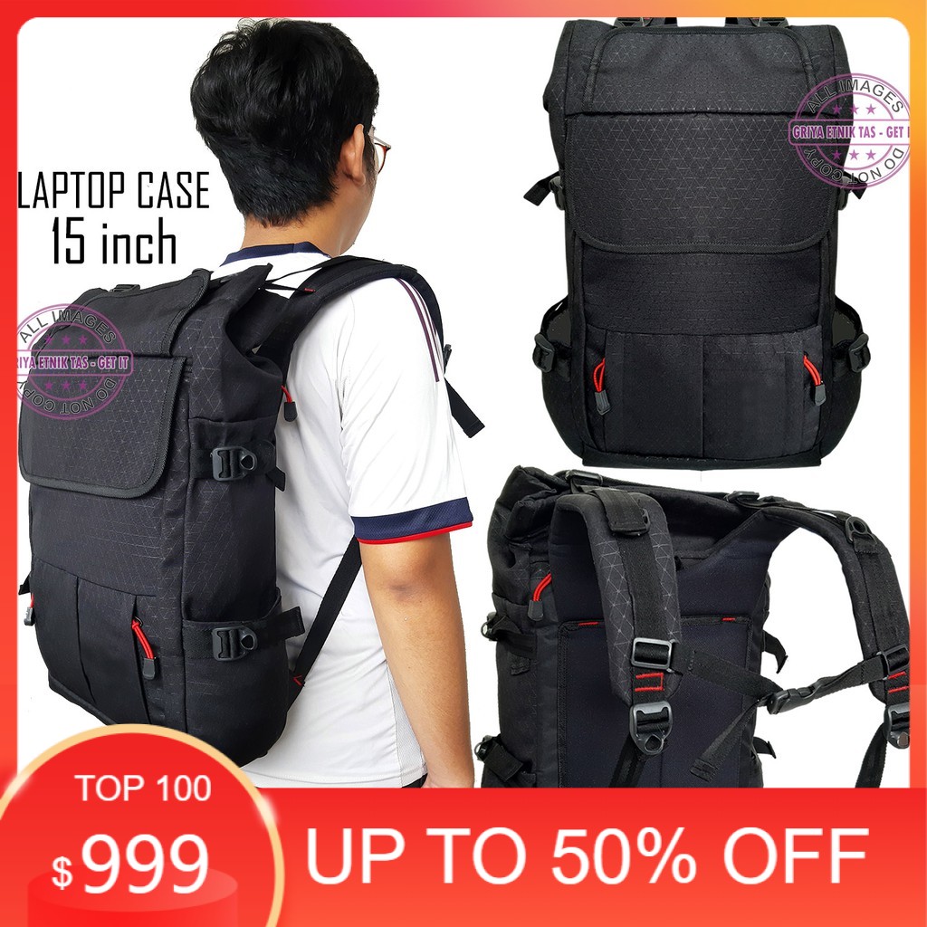 Jual Tas Laptop Ransel / Tas ransel pria kanvas / Tas Punggung pria ...