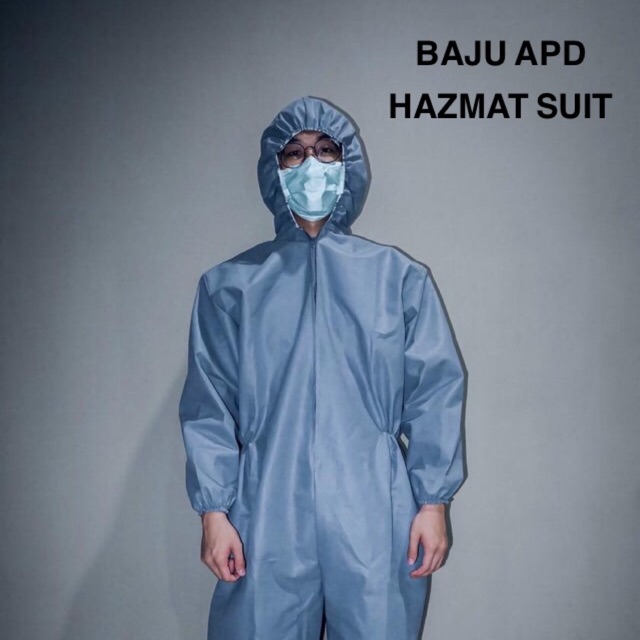 Jual Baju APD Coverall Disposable / Hazmat Suit medis / Alat Pelindung ...
