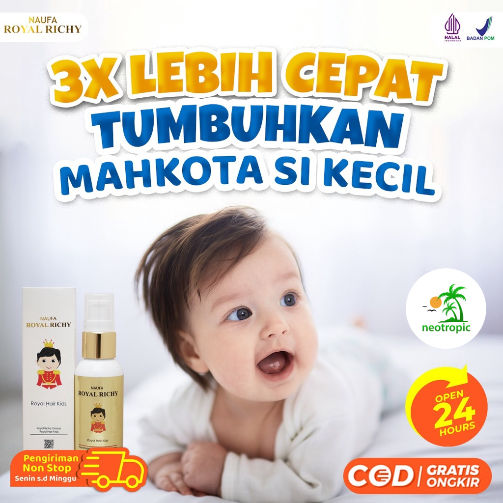 Jual Naufa Royal Richy - Serum Rambut Vitamin Penyubur Rambut Bayi ...