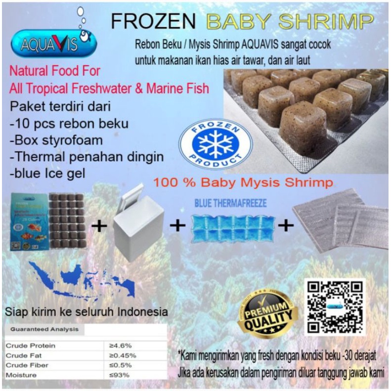 Jual Paket hemat rebon beku 10pc+ styrofoam+ thermal penahan dingin+ice ...