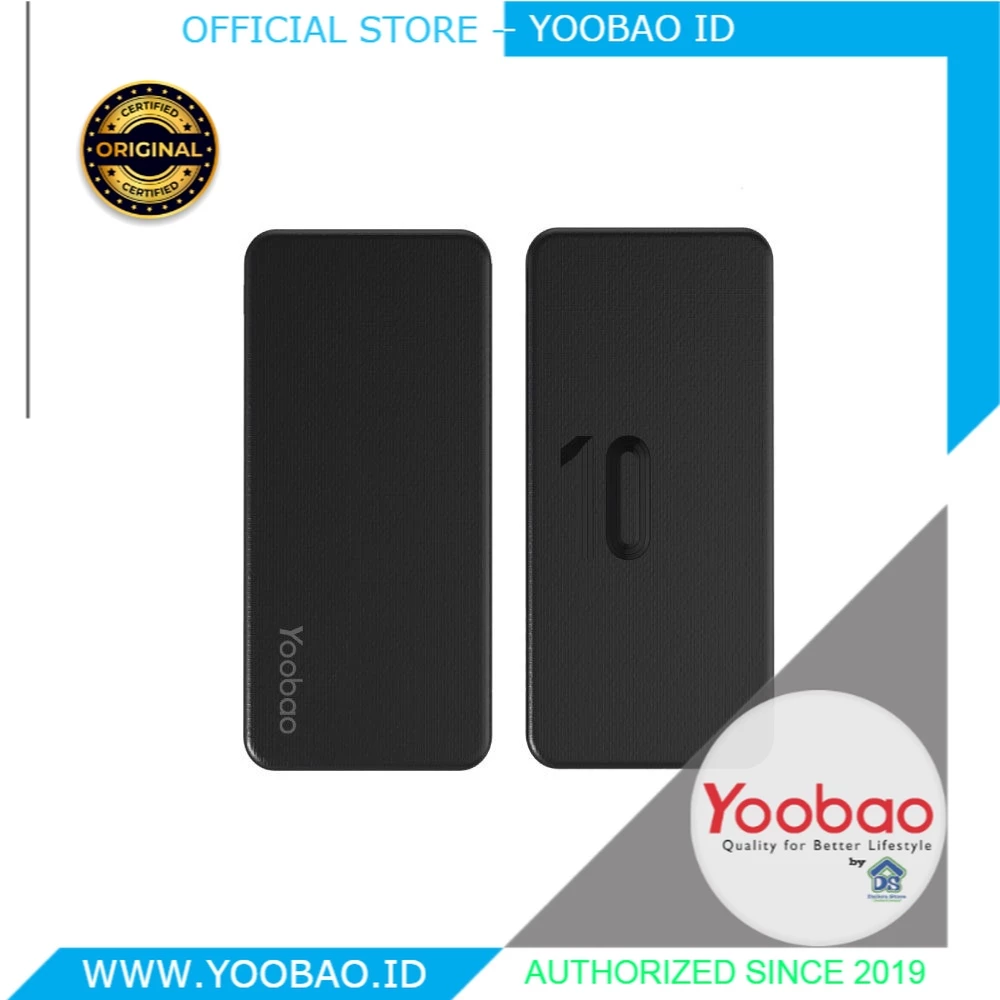 Yoobao Powerbank - Q10 PowerDesire - 10000mAh - 37Wh - Ultra Thin - 18W Quick Charge - Power Delivery 3.0
