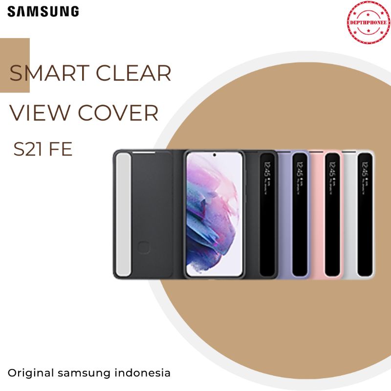 Jual SMART CLEAR VIEW COVER S21 FE 5G ORIGINAL | Shopee Indonesia