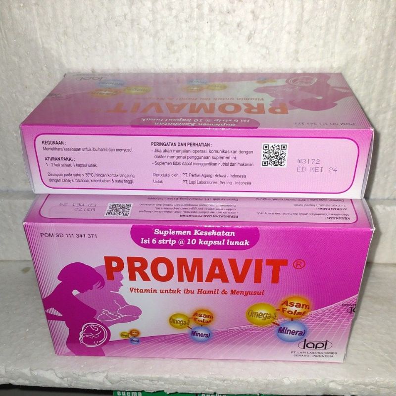 Jual PROMAVIT - HARGA PER/BOX= ISI 60 KAPSUL= 6 STRIP - SUPLEMENTASI ...
