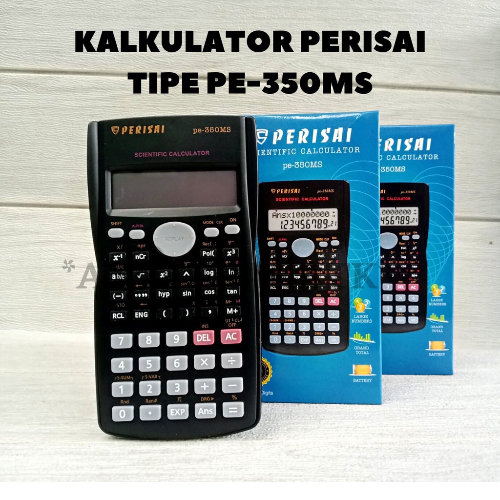 Jual Kalkulator / Calculator SIN COS TAN Merk PERISAI Scientific PE