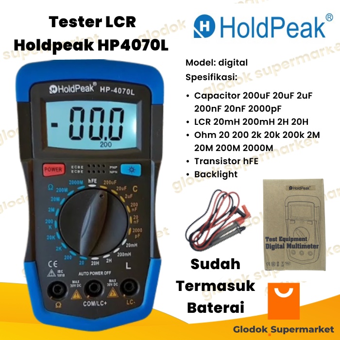 Jual Tester Lcr Holdpeak Hp L Digital Multimeter Hold Peak Hp L