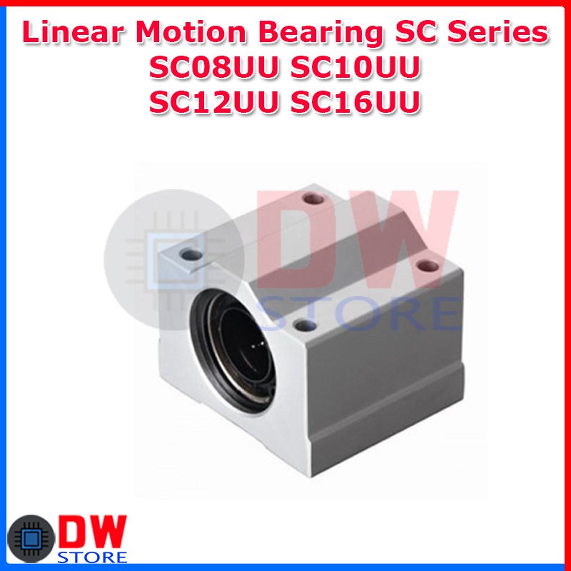 SC10UU Linear Motion Bearing Block – 10mm, SC Series, CNC Router Solid Unit