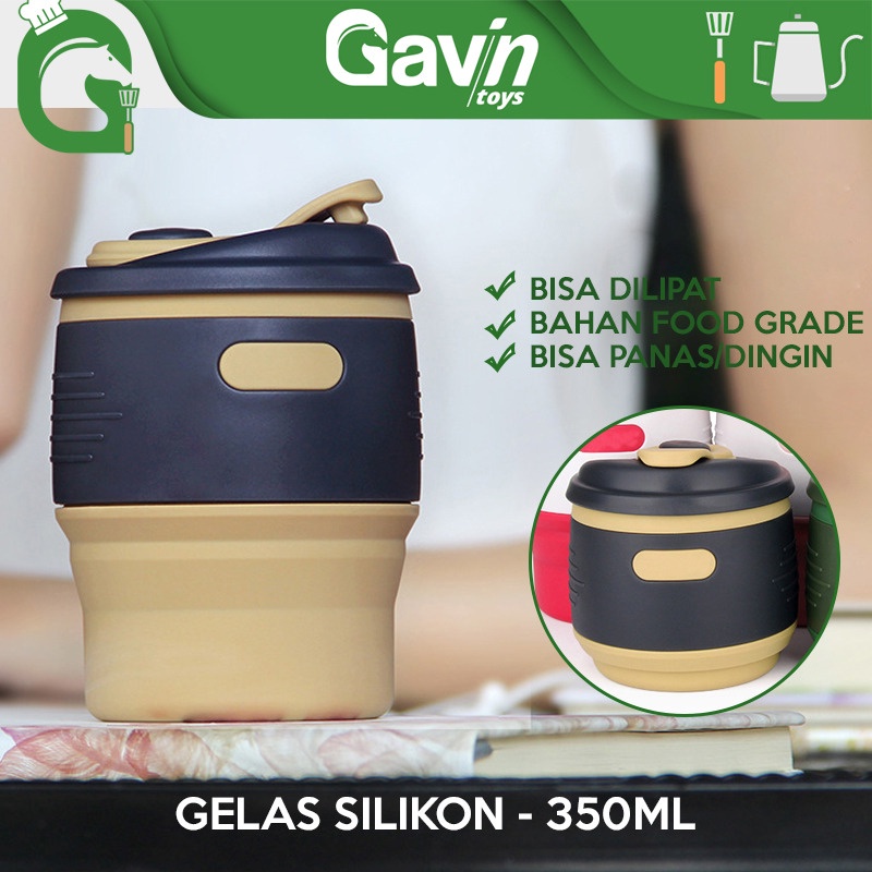 Jual Gelas Lipat 350ml Foldable Cup Gelas Kopi Silikon Botol Minum 350 Ml Shopee Indonesia 9531