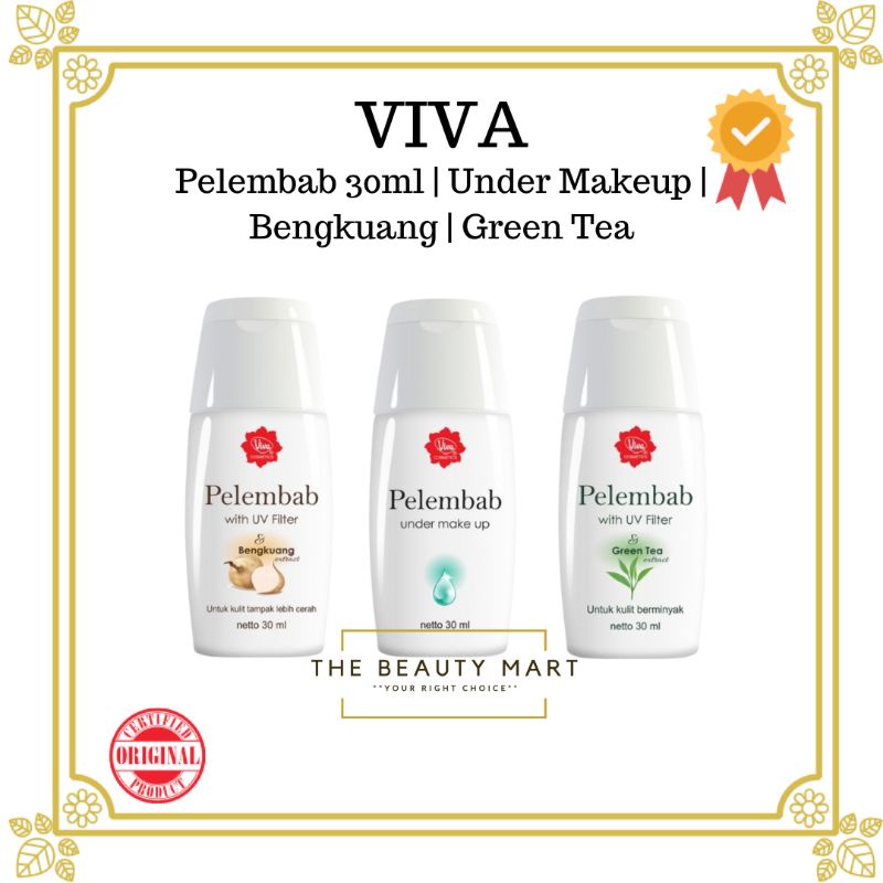 Jual VIVA Pelembab 30ml | Under Makeup | Green Tea | Bengkuang | Under ...