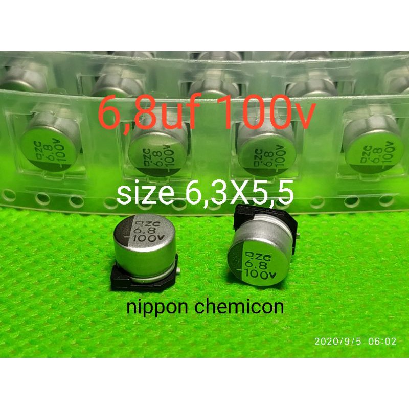 Jual Solid Kapasitor Capasitor Elko Elco Smd 68uf 100v 68uf High Quality Product Shopee 