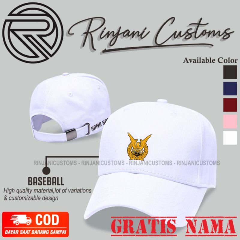 Jual TOPI BASEBALL TNI AU-TOPI BASEBALL TNI ANGKATAN UDARA GRATIS NAMA ...