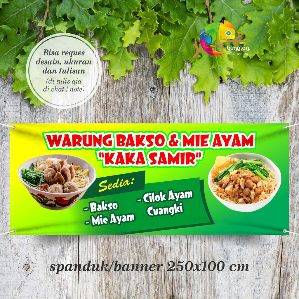 Jual Spanduk, Banner Mie Ayam & Bakso | Shopee Indonesia