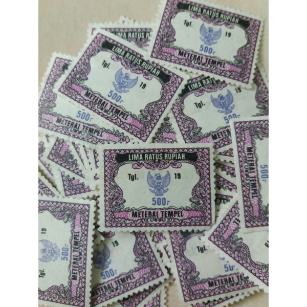 Jual Materai Meterai Tahun 1991 - 1995 Nominal 500 Rupiah Belum ...