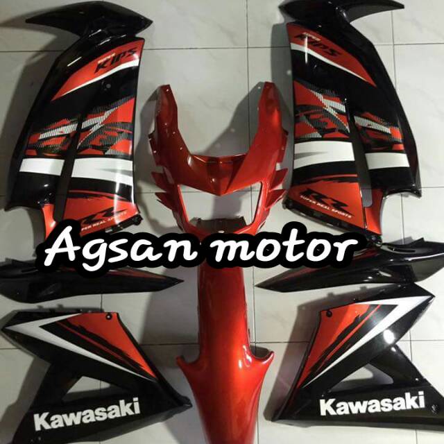 Jual Full cover body new ninja rr se orange 2014 original kawasaki ...