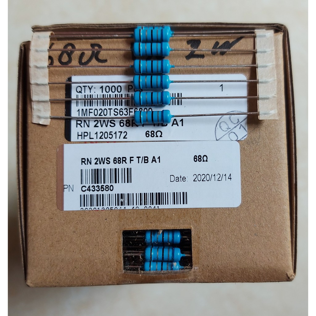 Jual Resistor 68 Ohm 1% 2W Metal film | Shopee Indonesia
