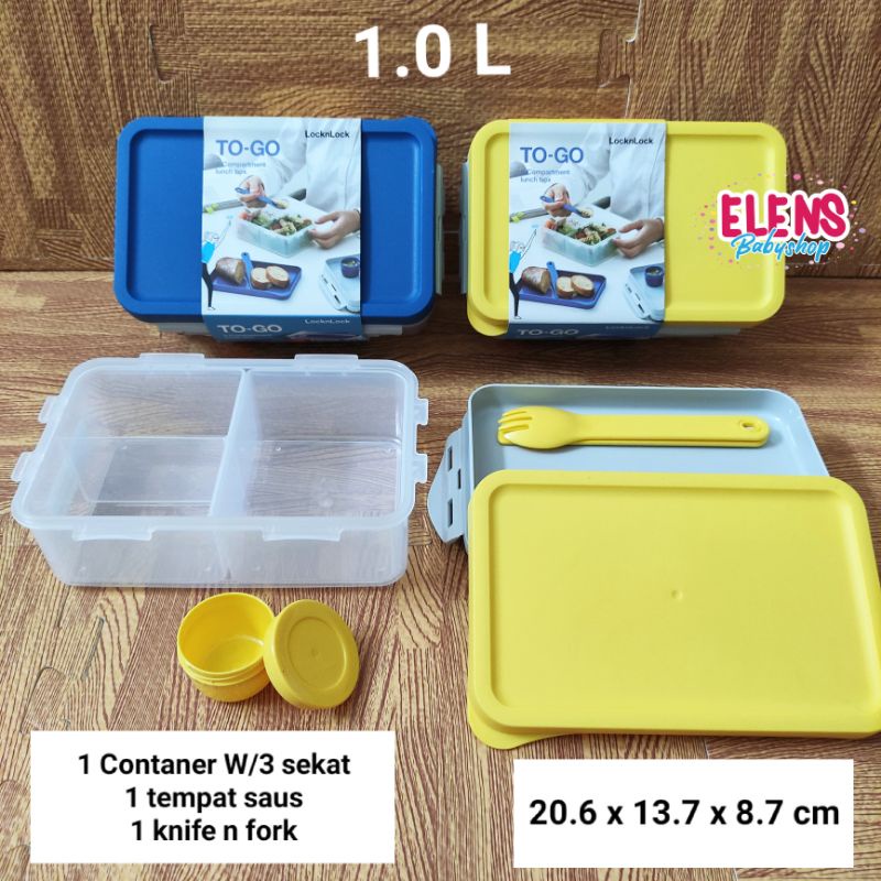 Jual Lock n Lock Lunch box TO GO kotak makan anak dewasa | Shopee Indonesia