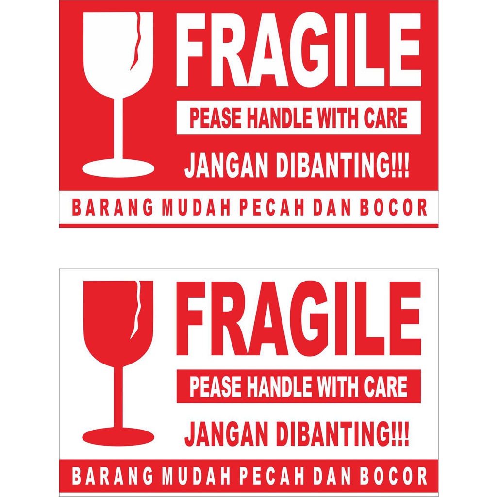 Jual Stiker Jangan Dibanting Fragile Shopee Indonesia