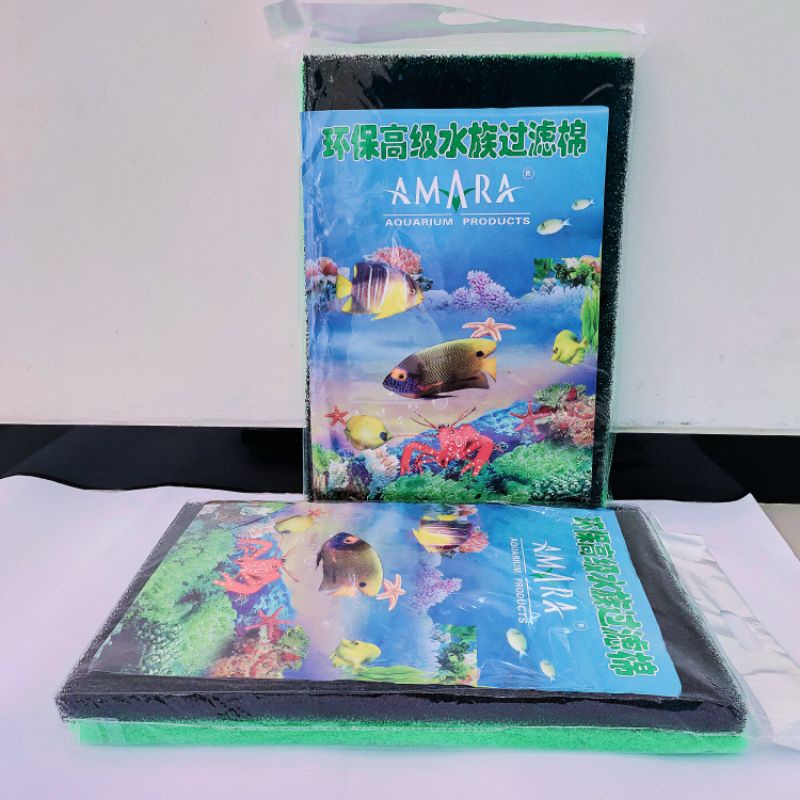 Jual AMARA AYANG BIOLOGICAL Biofoam Biomate Filter Kolam 46cmX30cm ...