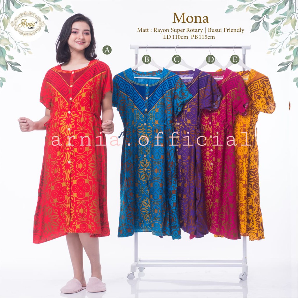 Jual Homedress Mona 18 - Arnia Batik | Shopee Indonesia