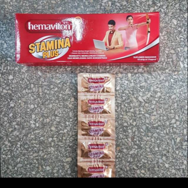Jual Hemaviton Stamina Plus (per Strip = 5 Kaplet) | Shopee Indonesia
