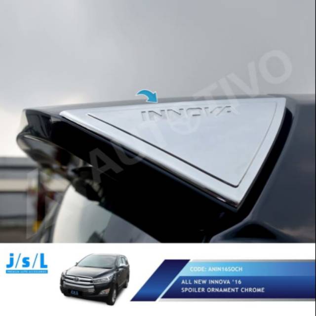 Jual List ornamen spoiler innova reborn crome | Shopee Indonesia