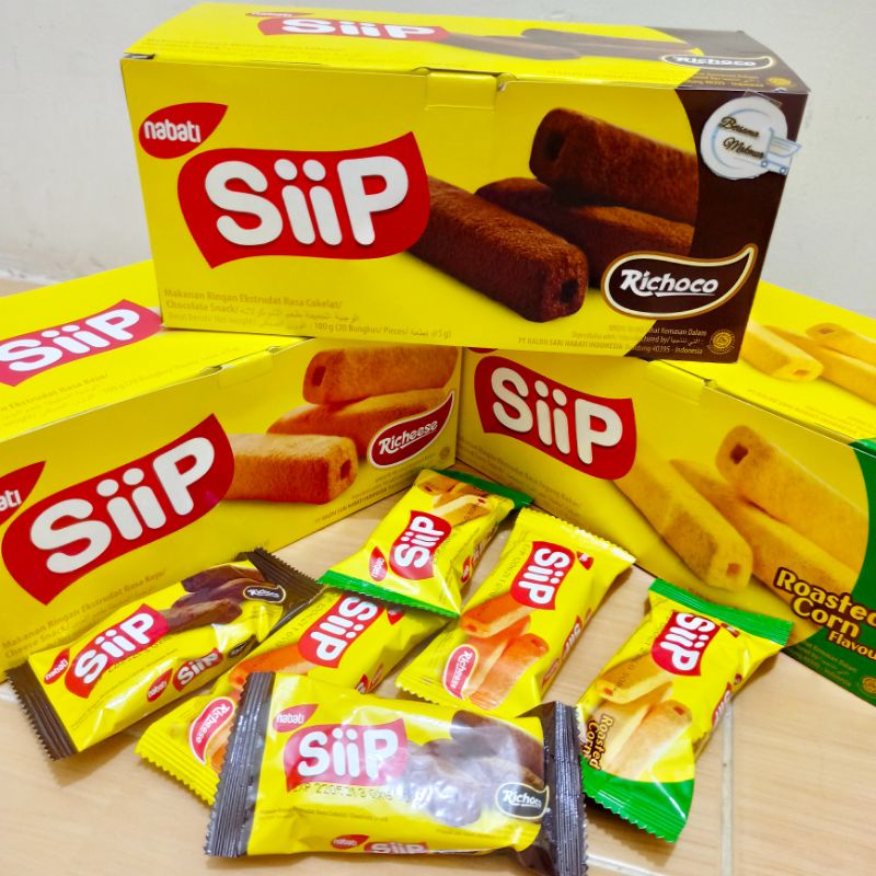 Jual SiiP nabati box isi 20pcs snack SIP | Shopee Indonesia
