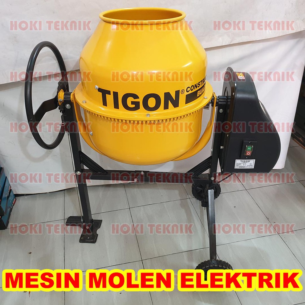 Jual Tigon Liter Mesin Molen Pengaduk Semen Cor Beton Listrik Tcm L Shopee Indonesia