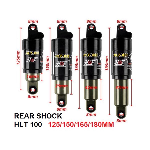 Rockshox rear best sale shock 165mm