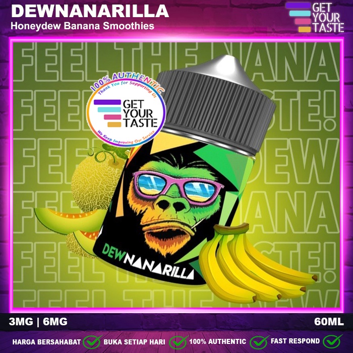 Jual Liquid Dewnanarilla 60ML Honeydew Banana Smoothies by IJC Shopee