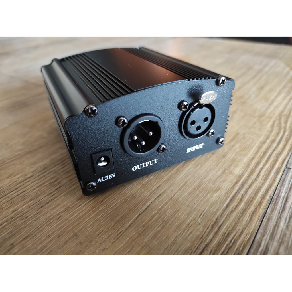 Jual Phantom Power Microphone 1 Channel 48V Supply for Condenser