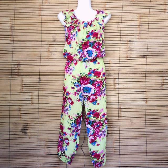 Jual PROMO Jumpsuit BIG ROSE Rayon Bali Baju Bali Grosir Bali