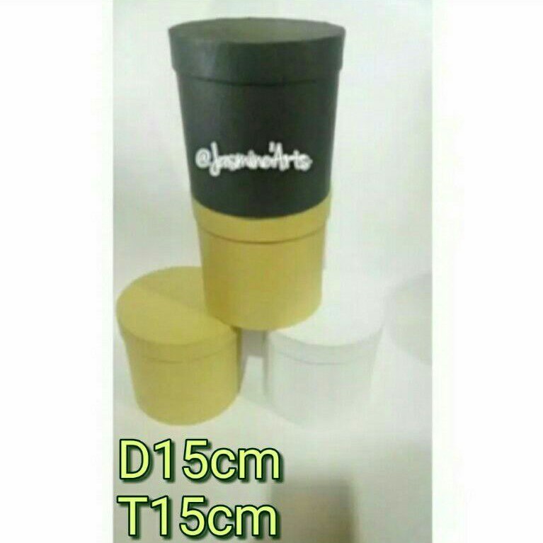 Jual Box Bulat Bloombox D15T15 denga tutup, D15T15 tanpa tutup/ Gift ...