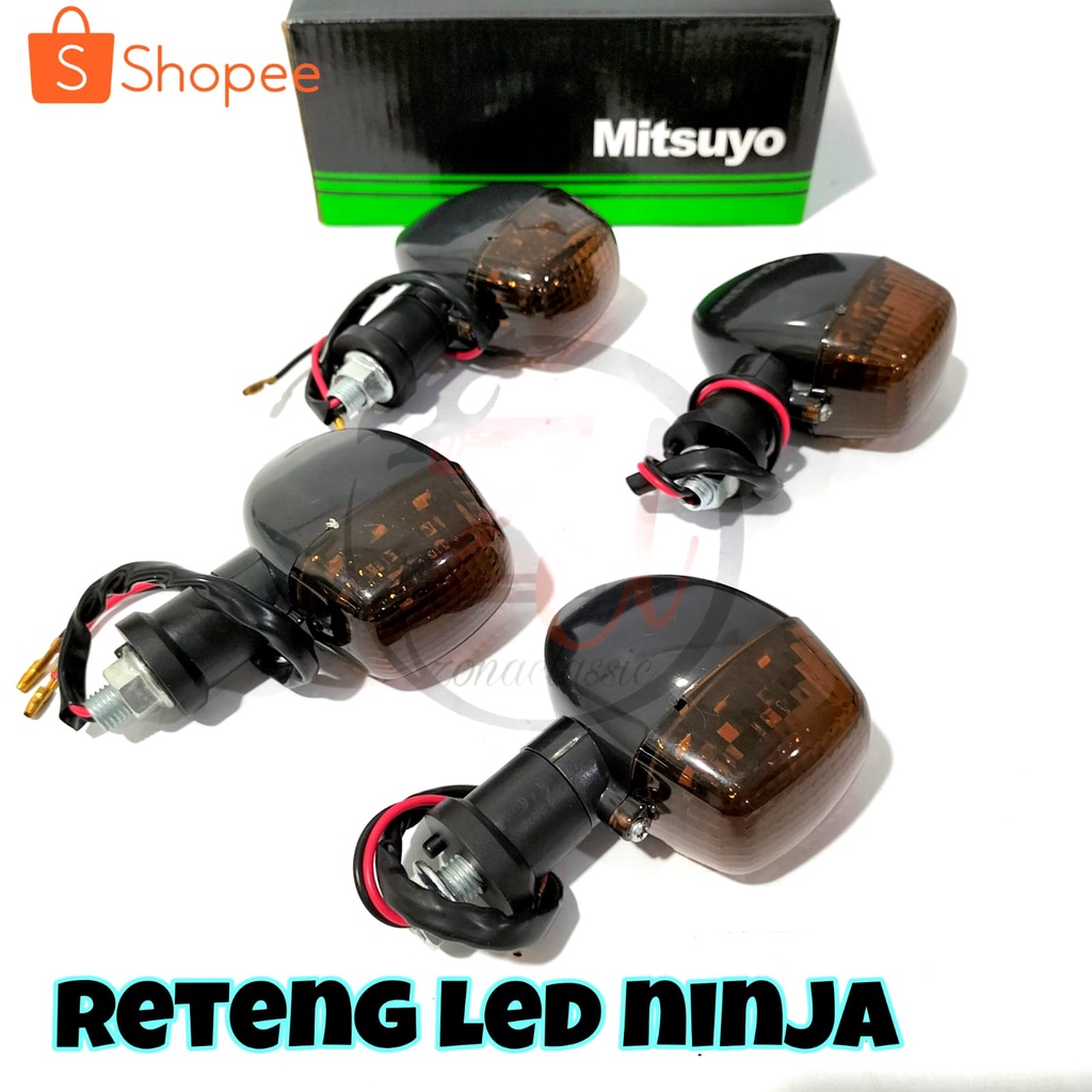 Jual Lampu Sein Reteng Mitsuyo Ninja R Rr Led Mirip Original Import Pnp Cb Gl Mp Tiger Shopee