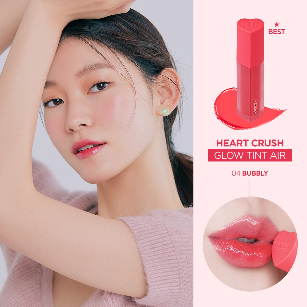 Jual Holika Holika Heart Crush Glow Tint Air Glossy Lip Tint Shopee