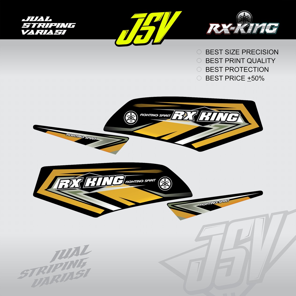 Jual Stiker Motor YAMAHA RX KING New Variasi FIGHTING RACING Striping ...