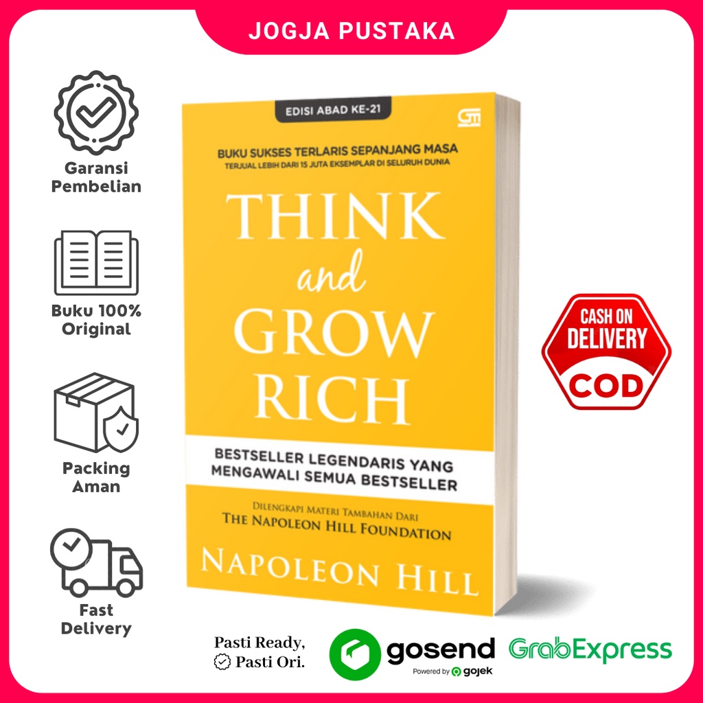 Jual Buku Think And Grow Rich Napoleon Hill Shopee Indonesia