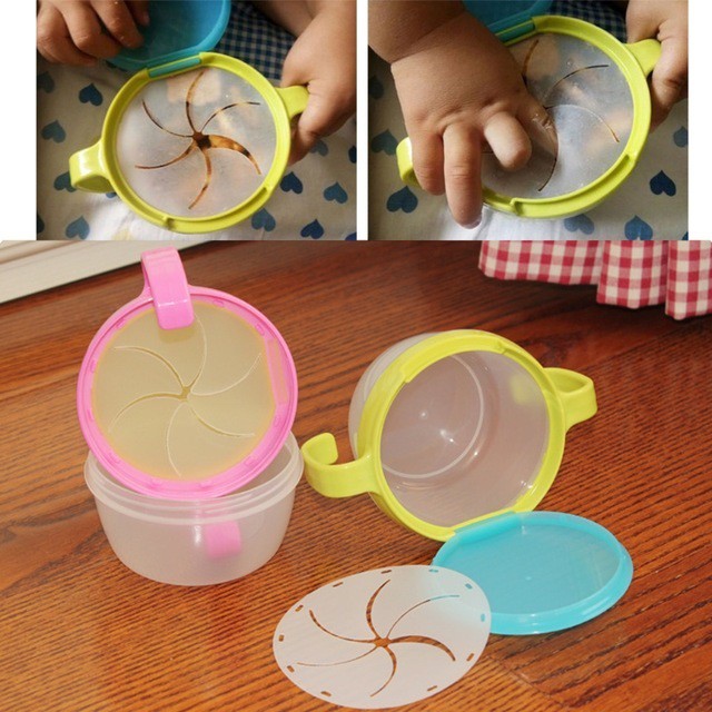 Baby Snack Bowl Cup Container Toddler Snacker No Spill Active Bowl