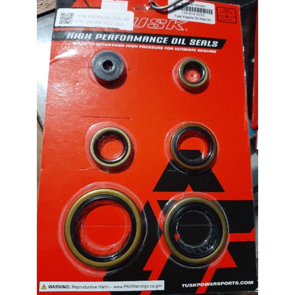 Tusk Engine Oil Seal Kit - Motorcycle & ATV Engine Rebuild Seal Set