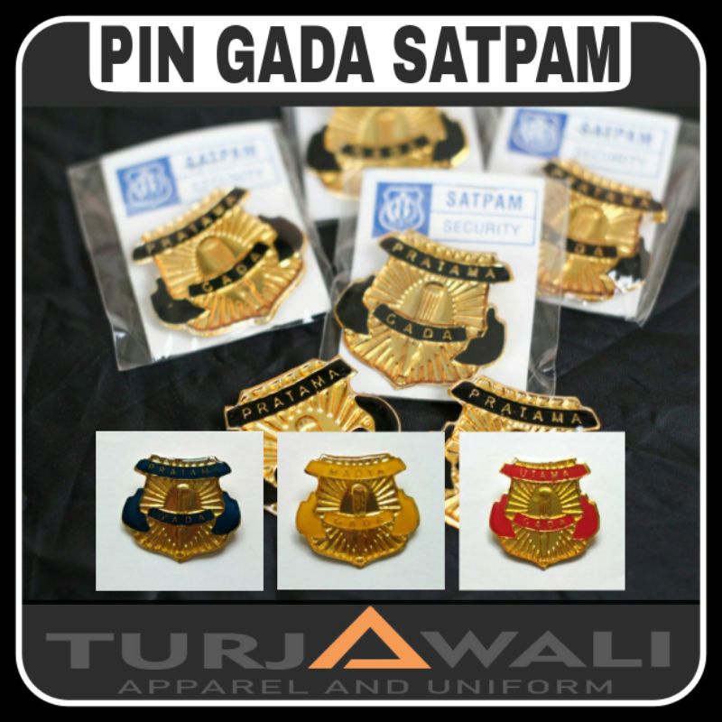 Jual atribut satpam terbaru - Pin Gada Pratama , Pin Satpam , Pin ...
