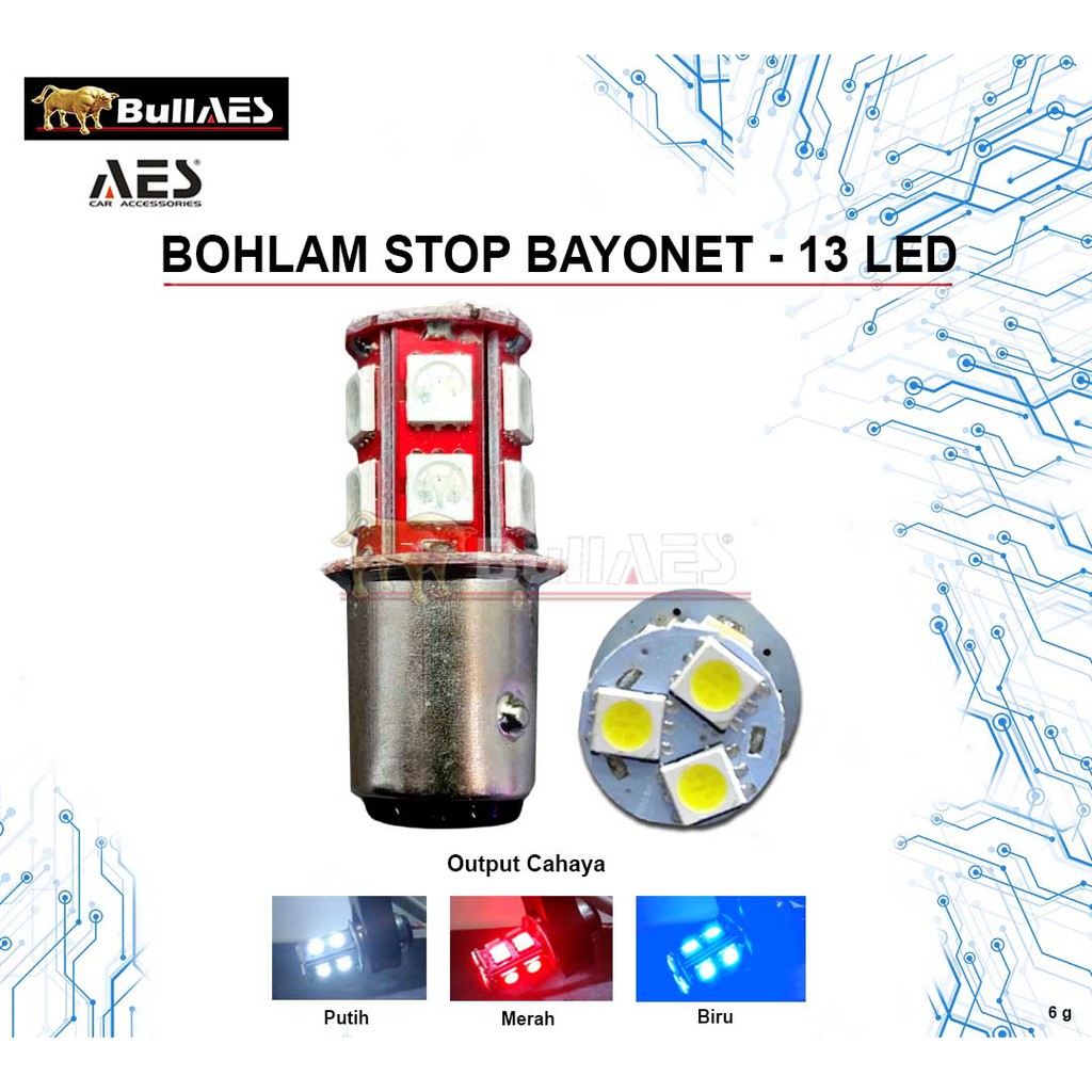 Jual Bohlam Stop Putar Bayonet Smd Led Flash Kedip Harga Per Pcs Aes Ak Shopee