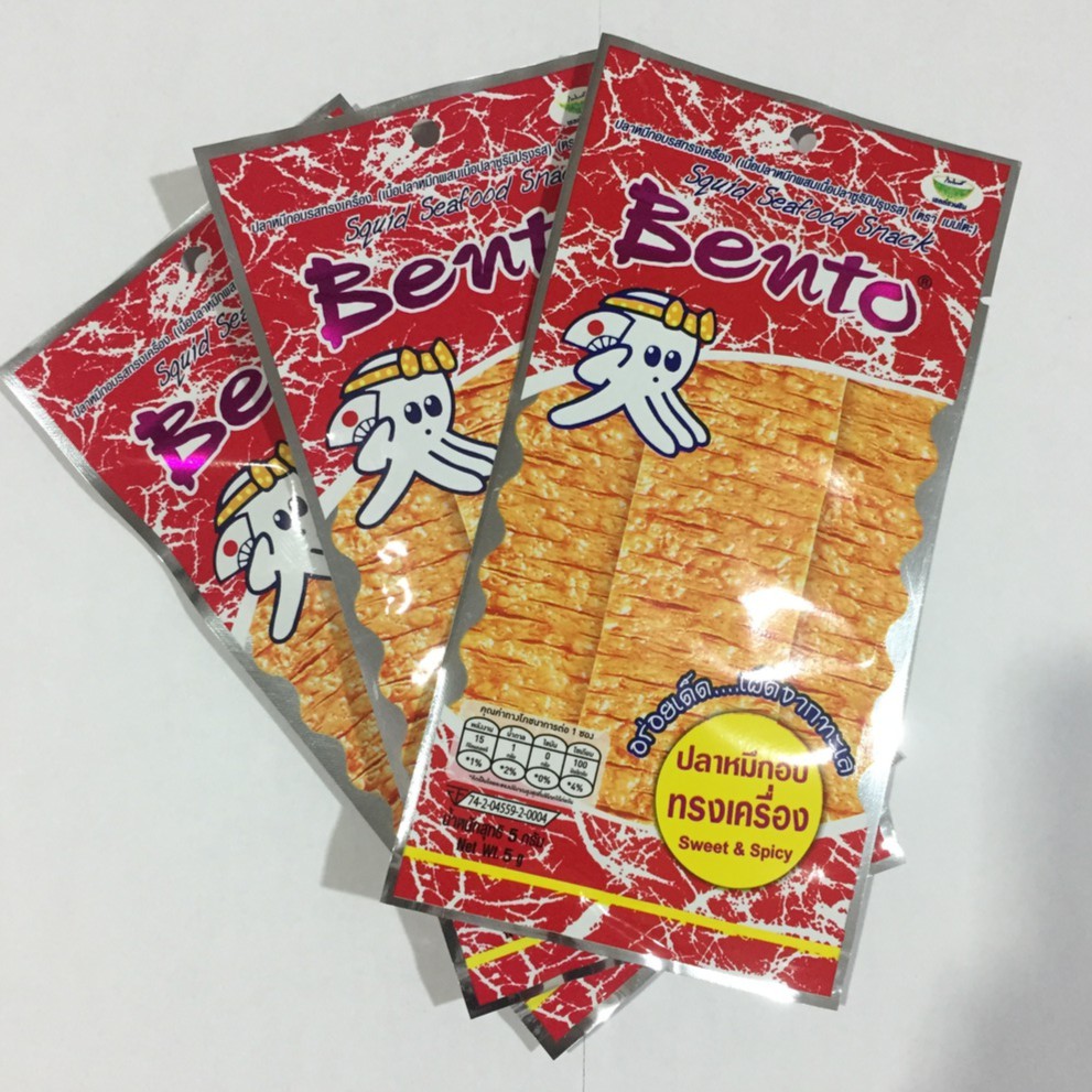 Jual Bento Squid Snack Juhi Sweet And Spicy Original Import Thailand Besar Size Merah Shopee