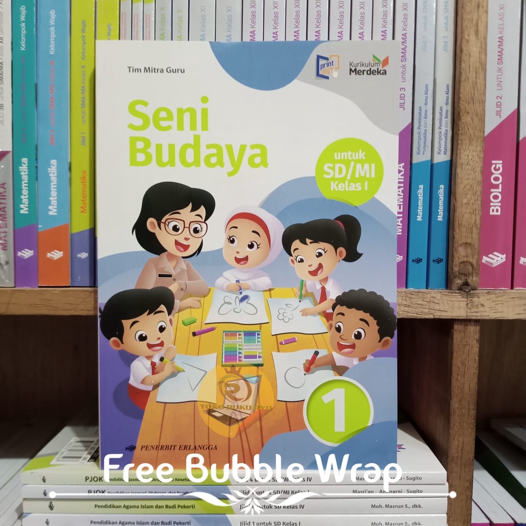 Jual BUKU SENI BUDAYA KELAS 1 SD KURIKULUM MERDEKA 2021 ERLANGGA ...