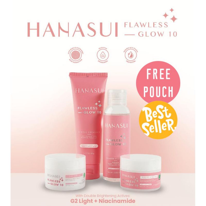 Jual Hanasui Flawless Glow Pack Series Paket Shopee Indonesia